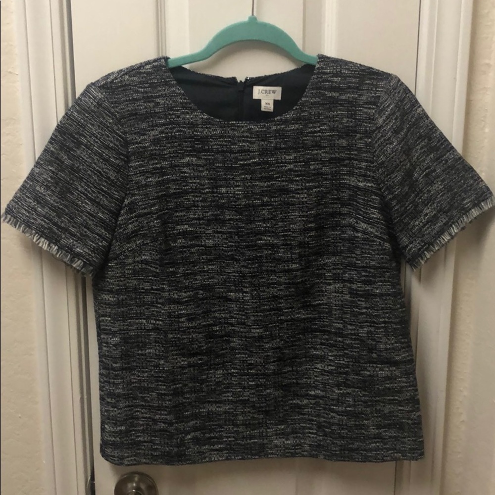 J. Crew Tweed Blouse